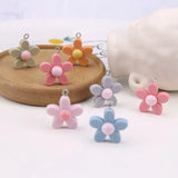 Spring Flowers Charms Resin Acrylic DIY Pendants