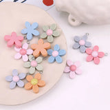 Spring Flowers Charms Resin Acrylic DIY Pendants