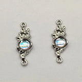 100pcs Zinc Alloy Pendant Resin Charm DIY Parts