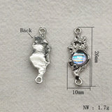 100pcs Zinc Alloy Pendant Resin Charm DIY Parts