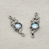 100pcs Zinc Alloy Pendant Resin Charm DIY Parts