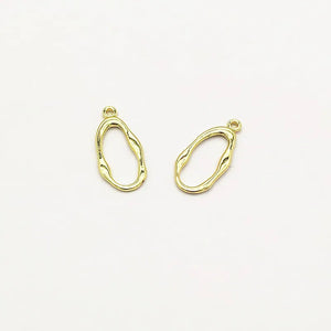 Arrival! 26x12mm 100pcs Zinc Alloy Oval Charm Earring DIY Jewelry Findings