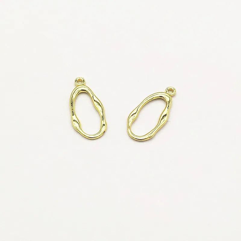 Arrival! 26x12mm 100pcs Zinc Alloy Oval Charm Earring DIY Jewelry Findings