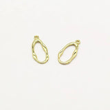 Arrival! 26x12mm 100pcs Zinc Alloy Oval Charm Earring DIY Jewelry Findings