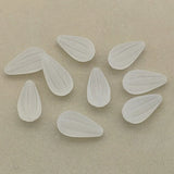 Acrylic Clear Frosted Drop Beads 190pcs DIY Jewelry Findings