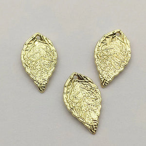 100pcs Leaf Pendants Zinc Alloy Charm for Necklace Earring DIY Jewelry Making