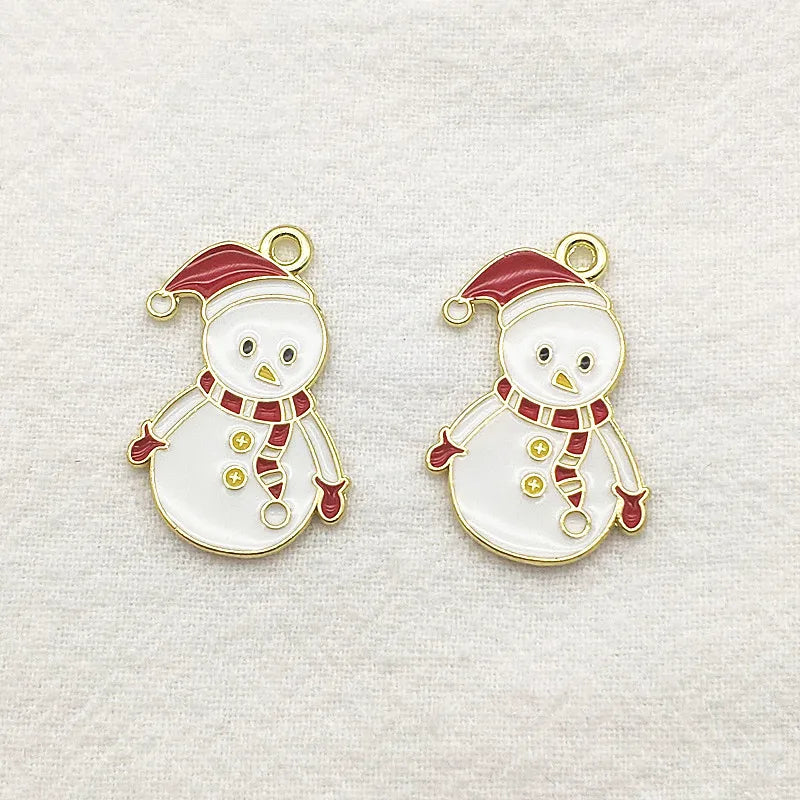 Christmas Snowman Pendant/Charm, 100pcs