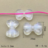 70pcs Clear Magic Bows Beads For Jewelry Making