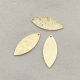 Brass Leaf Charm Pendants - 100pcs DIY Jewelry Findings