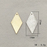Arrival! 27x14mm Brass Rhombus Charm for Jewelry Making