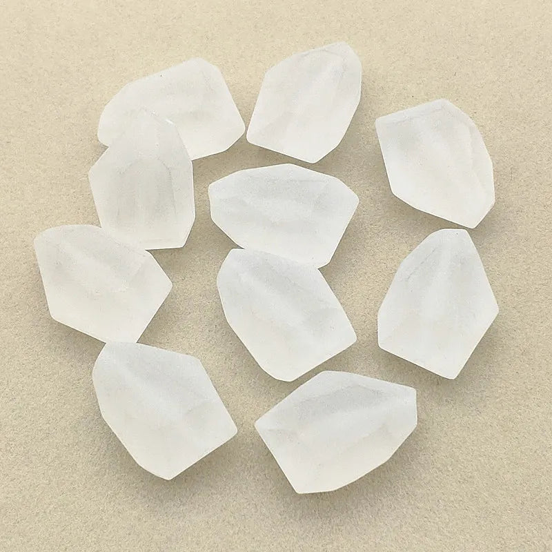 100pcs Stone Shape Acrylic Beads For Necklace Earrings DIY