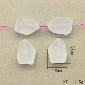 100pcs Stone Shape Acrylic Beads For Necklace Earrings DIY