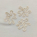 100pcs Brass Irregular Charm Pendant for DIY Jewelry Making