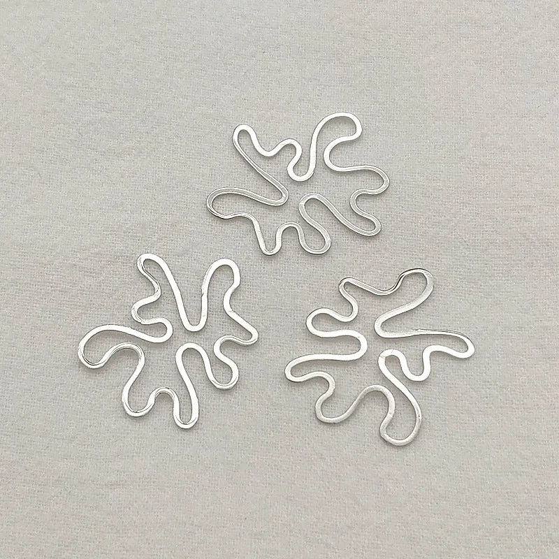 100pcs Brass Irregular Charm Pendant for DIY Jewelry Making
