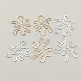 100pcs Brass Irregular Charm Pendant for DIY Jewelry Making
