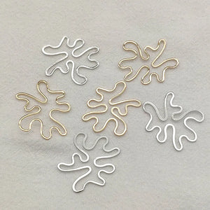 100pcs Brass Irregular Charm Pendant for DIY Jewelry Making