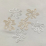 100pcs Brass Irregular Charm Pendant for DIY Jewelry Making