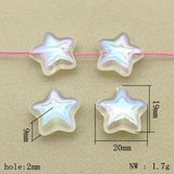 100 Clear UV Magic Star Beads for Jewelry Making