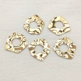Copper Irregular Geometry Charm For Necklace Earring DIY - 50pcs