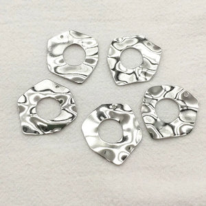 Copper Irregular Geometry Charm For Necklace Earring DIY - 50pcs