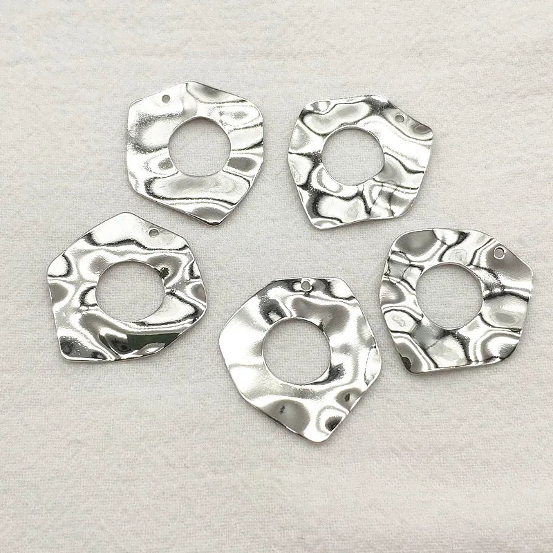 Copper Irregular Geometry Charm For Necklace Earring DIY - 50pcs