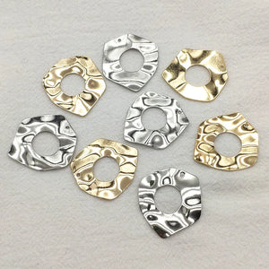 Copper Irregular Geometry Charm For Necklace Earring DIY - 50pcs