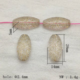 Bronzing Effect Oval Beads For Necklace/Earrings DIY Parts