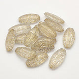 Bronzing Effect Oval Beads For Necklace/Earrings DIY Parts