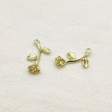 Arrival! 28x15mm 100pcs Zinc Alloy Flower Charm for Necklace DIY Parts