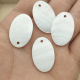 Real Nature Shell Oval Shape Charm For DIY Jewelry 50pcs