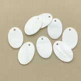 Real Nature Shell Oval Shape Charm For DIY Jewelry 50pcs