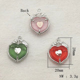 50pcs Resin Pendants Hearth Charm For Necklace/Earring DIY Parts