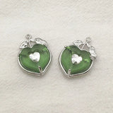 50pcs Resin Pendants Hearth Charm For Necklace/Earring DIY Parts