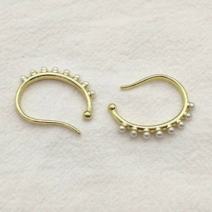 Zinc alloy Pearl Ear Clip for Earring DIY Parts Jewelry Findings