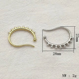 Zinc alloy Pearl Ear Clip for Earring DIY Parts Jewelry Findings