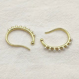 Zinc alloy Pearl Ear Clip for Earring DIY Parts Jewelry Findings
