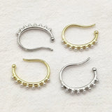 Zinc alloy Pearl Ear Clip for Earring DIY Parts Jewelry Findings