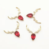 CZ Crystal Reindeer Charm Jewelry Findings