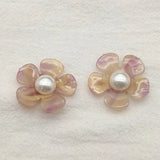 29mm 50pcs Acrylic Pearl Flower DIY Jewelry Find