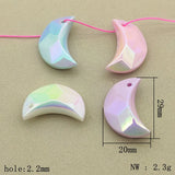UV Aurora Moon Beads 100pcs