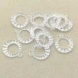 Clear Acrylic Round Charm Beads for DIY Jewelry Making - 500pcs