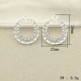 Clear Acrylic Round Charm Beads for DIY Jewelry Making - 500pcs