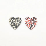 Heart Shape Charm Earrings DIY Making Parts 50pcs