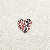 Heart Shape Charm Earrings DIY Making Parts 50pcs