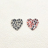 Heart Shape Charm Earrings DIY Making Parts 50pcs