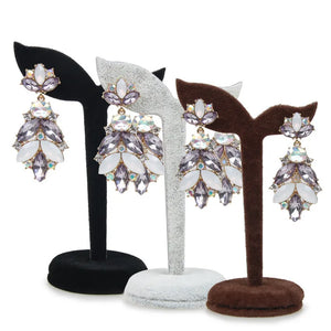 Velvet Earring Display Stand - Stud Earrings Holder Rack