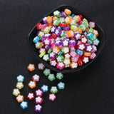 300pcs Small Pack Double Colors Acrylic Spacer Beads DIY Jewelry Accessories