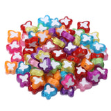 300pcs Small Pack Double Colors Acrylic Spacer Beads DIY Jewelry Accessories