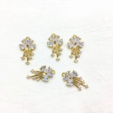 30pcs CZ Flower/Moon Charm for Jewelry DIY
