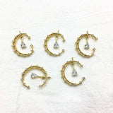 30pcs CZ Flower/Moon Charm for Jewelry DIY